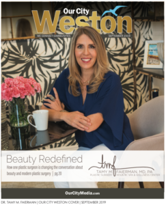 Our City Weston Magazine Dr. Tamy Faierman Cover September 2019